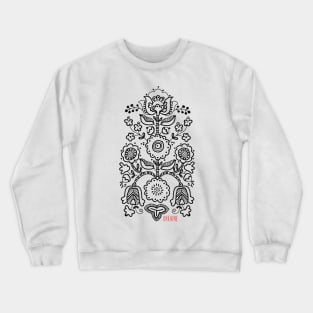 Ukrainian folk traditional embroidery tree Crewneck Sweatshirt